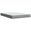 vidaXL Boxspring met matras stof lichtgrijs 140x190 cm