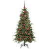 vidaXL Kunstmatige Inklapbare Kerstboom Groen 120 cm PE en PVC