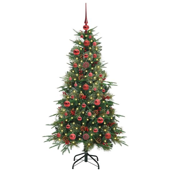 vidaXL Kunstmatige Inklapbare Kerstboom Groen 120 cm PE en PVC