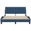 vidaXL Bedframe zonder matras "Hanko" stof blauw 140x190 cm