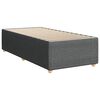 vidaXL Boxspring met matras stof donkergrijs 80x200 cm