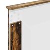 vidaXL Bedframe met hoofdeinde Gerookt eiken 90 x 200 cm Bewerkt hout