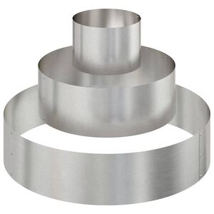 vidaXL Tuin Bloempot Zilver 90 x 90 x 20 cm Roestvrij staal