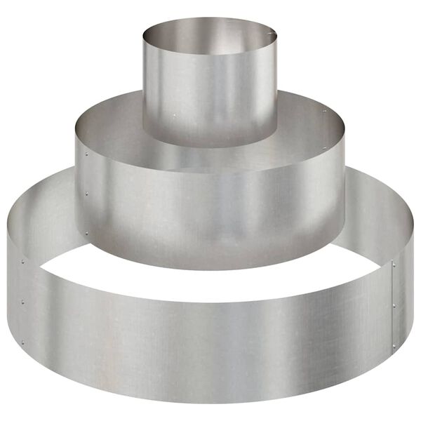 vidaXL Tuin Bloempot Zilver 90 x 90 x 20 cm Roestvrij staal