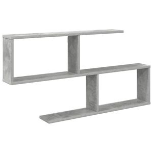 vidaXL Wandplank Betongrijs 100 x 12 x 50,5 cm Bewerkt hout
