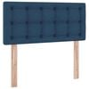 vidaXL Opbergbed met LED met matras met LED Blauw 100 x 200 cm Stof