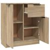 vidaXL Dressoir 60x30x70 cm bewerkt hout sonoma eikenkleurig