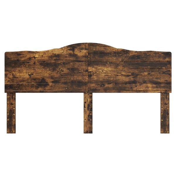 vidaXL Hoofdbord Gerookt eiken 200 cm Bewerkt hout