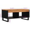 vidaXL Salontafel 90x50x40 cm massief acaciahout