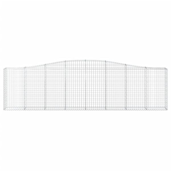 vidaXL Schanskorven 20 st gewelfd 400x30x100/120 cm ijzer