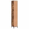 vidaXL Badkamer Kast met lade Gerookt eiken 31,5 x 33 x 190 cm