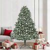 vidaXL Kunstkerstboom met 300 LED Groen 210 cm PVC en Plastic en Staal