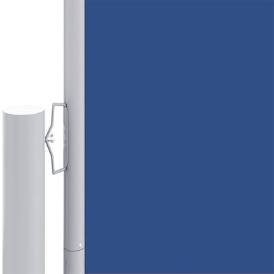 vidaXL Windscherm uittrekbaar 117x1000 cm blauw