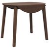 vidaXL Eettafel bruin massief hout rubber