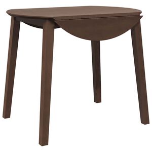 vidaXL Eettafel bruin massief hout rubber