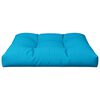 vidaXL Palletkussen 70x70x12 cm stof blauw