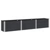 vidaXL Verhoogde plantenbak Zwart 300 x 50 x 54 cm WPC en Aluminium