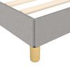 vidaXL Bedframe zonder matras 90x190 cm stof lichtgrijs