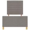 vidaXL Bedframe met hoofdeinde Taupe 80 x 200 cm Stof