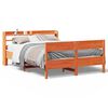 vidaXL Bedframe zonder matras massief grenenhout wasbruin 160x200 cm