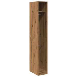 vidaXL Kledingkast 30x50x200 cm bewerkt hout artisanaal eikenkleur