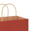 vidaXL Papieren zakken 50 st met hengsels 21x11x31 cm rood