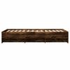 vidaXL Bedframe zonder matras hout gerookt eikenkleurig 90x190 cm