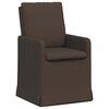 vidaXL Eettafelstoelen 2 st Linnen Donkergrijs 57 x 67 x 98 cm