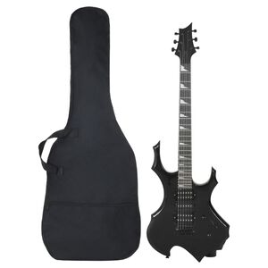 vidaXL Gitaar voor beginners elektrisch met tas 4/4 39" zwart