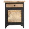 vidaXL Nachtkastje 40x30x50 cm massief mangohout