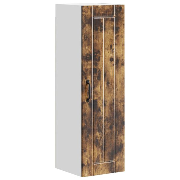 vidaXL Keukenkast Gerookt eiken 30 x 31 x 100 cm Bewerkt hout