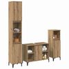 vidaXL Badkamermeubelset met plank 3 pcs Artisan Eiken Bewerkt hout