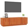 vidaXL TV-kast Waskleur Bruin 140 x 40 x 40 cm Massief grenenhout