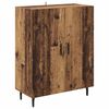 vidaXL Hoge kast 2 pcs Oud Hout Bewerkt hout