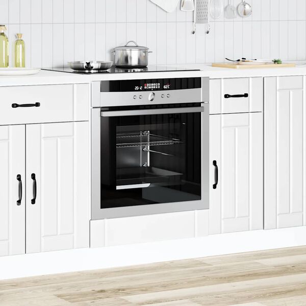 vidaXL Ovenkast Lucca bewerkt hout wit
