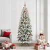 vidaXL Kunstkerstboom met 300 LED met standaard Wit 78 x 78 x 210 cm