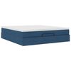 vidaXL Ottoman bed met matras 180x200cm stof blauw