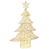 vidaXL Kerstboom met 120 LED Warmwit 120 cm PET