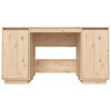 vidaXL Bureau 140x50x75 cm massief grenenhout