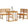 vidaXL Tuin Bistro Set 3 pcs Bruin Massief Acaciahout