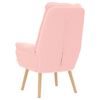vidaXL Fauteuil Roze 69 x 74 x 93 cm Sherpa Stof