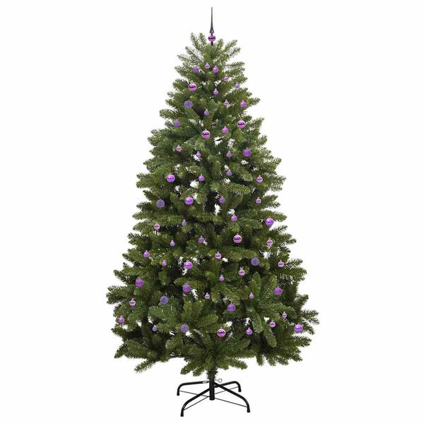 vidaXL Kunstkerstboom met 300 LED Groen 270 cm PVC en Metaal