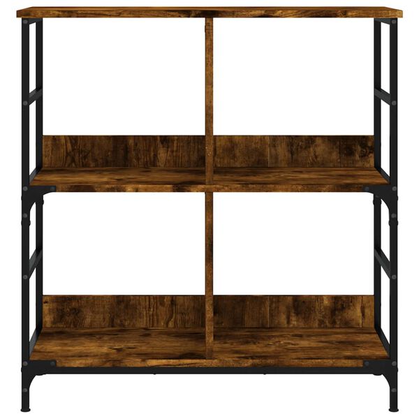 vidaXL Boekenrek 78,5x33x82 cm bewerkt hout gerookt eikenkleurig