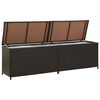 vidaXL Tuinbox 200x50x60 cm poly rattan bruin