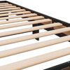 vidaXL Bedframe bewerkt hout en metaal bruin eikenkleurig 100x200 cm