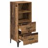 vidaXL Dressoir met lade Oud hout 34 x 34.5 x 90 cm Bewerkt hout