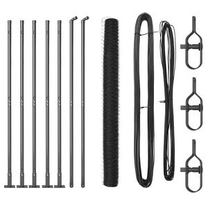 vidaXL Afrasteringspaal Grijs