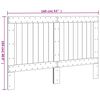vidaXL Hoofdbord 160x104 cm massief grenenhout