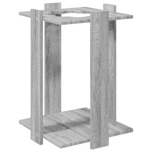 vidaXL Biljartkeu standaard Bewerkt hout 42 x 43 x 60 cm Grijs Sonoma