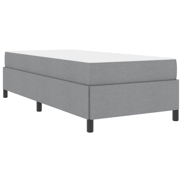 vidaXL Boxspringbed Lichtgrijs 90 x 190 cm Stof